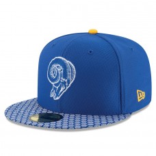 Men's Los Angeles Rams New Era Royal 2017 Sideline Historic 59FIFTY Fitted Hat 2745116